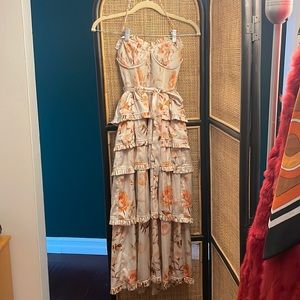 V. Chapman tiered floral dress